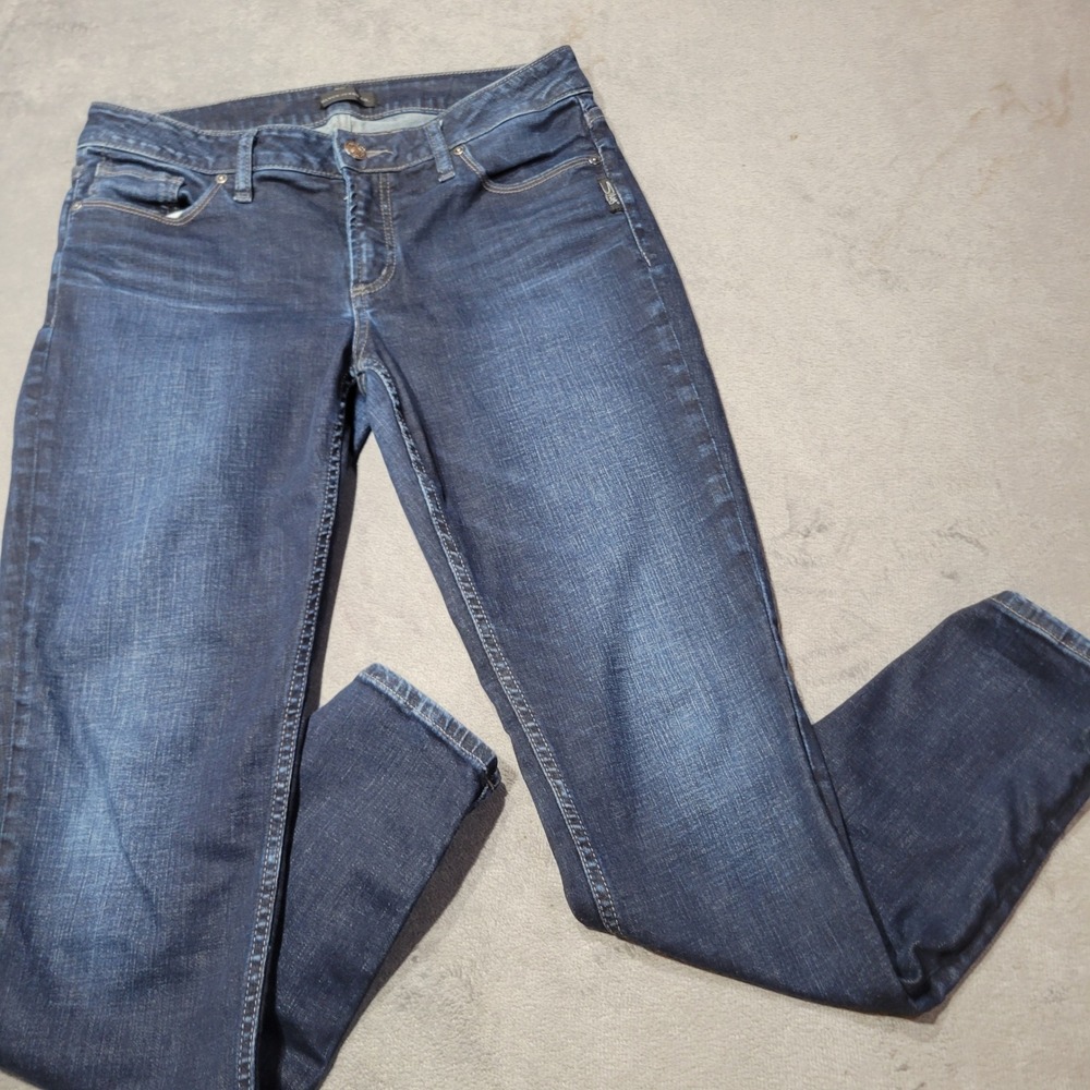Silver Jeans Co Elyse Skinny Women 29x29 Dark Wash Mid Rise Stretch Denim L03006